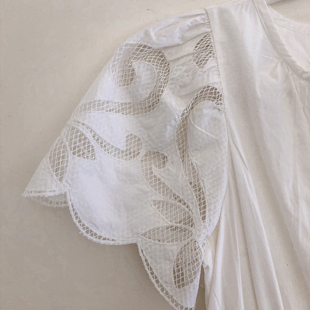 Anthropologie Somerset Maxi Dress Cutout Edition White S - Picture 6 of 10